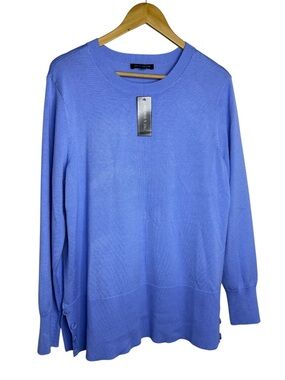 Tint & Shadow Cornflower Blue Crewneck Sweater XL NWT